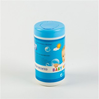 刺激のない超厚手のソフトで快適なバレル入りベビーワイプ